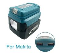 TORCIA LED per Makita 18V Li-ion batteria Lampada presa USB Caricatore telefono