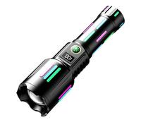 TORCIA LED POTENTE PROFESSIONALE 50000 LUMEN RICARICABILE USB TYPE-C TATTICA