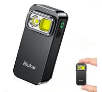 Torcia LED Potente Ricaricabile Mini Torcia EDC con Clip 3 Fonti di Luce & 5