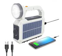 torcia LED POTENTE tattica emergenza carica solare 8-10h luce continua 4modalità