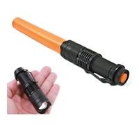 Torcia LED Ricaricabile Mini 3W Luce Bianca Resistente con Gancio Segnalatore