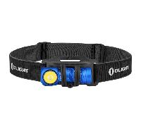 Torcia LED Ricaricabile Olight Perun 2 Mini (Blu) con Fascia per Testa