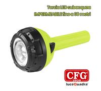 TORCIA LED SUBACQUEA DIVING ASSETTO POSITIVO IMPERMEABILE FINO A 30 METRI CFG
