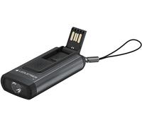 Led Lenser K6r Safety Rechargeable Flashlight Keychain Grigio 400 Lumens