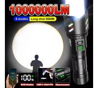 Torcia Lgnition focalizzata super luminosa Torcia LED ricaricabile USB Torcia da campeggio esterna Caccia Torcia di emergenza Tiro lungo 3000 m