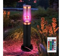 Torcia Luce con Piedistallo Piantana Movimento IP44 Telecomando RGB LED