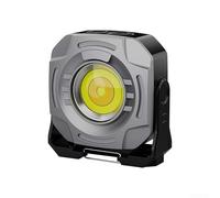 Torcia magnetica con staffa regolabile a 360 gradi, batteria ricaricabile da 30 ore e sei impostazioni di temperatura di colore, ideale per più scenari (grigio)