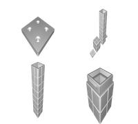 Torcia Minecraft 3D - Versione Migliorata con LED