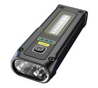 Torcia multifunzione Okaywork LED ricaricabile con magnete 7 modalità luce lavoro con avviso luce rossa e indicatore luminoso batteria COB power bank impermeabile officina auto emergenza campeggio