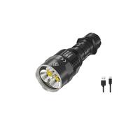 Nitecore TM9K PRO, torcia ultra luminosa, 9900 lumen, potente torcia EDC 5000 mAh, batteria agli ioni di litio USB-C, nero