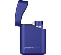 Torcia Olight Baton 4 Premium Edition con Custodia di Ricarica Wireless (Blu Reale, 1300 Lumen)