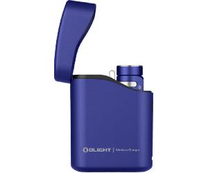 Torcia Olight Baton 4 Premium Edition con Custodia di Ricarica Wireless (Blu Reale, 1300 Lumen)