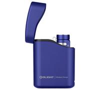 Torcia Olight Baton 4 Premium Edition Regal Blue con custodia di ricarica wireless - 1300 lumen
