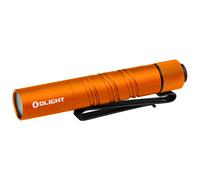 OLIGHT I3T 2 EOS Mini Torcia LED 200 Lumen 62m Range, Piccola Torcia Portachiavi con Interruttore di Shiusura, Luce Portatile Impermeabile IPX8, per il Campeggio all'aperto (Arancia)