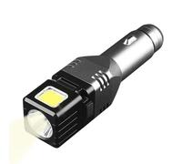 Torcia Per Auto | Lampada LED Luminosa Ricaricabile,Base di Ricarica Auto con Torcia Compatibile 12V/24V con Porte USB e Type-C,Per Viaggi All'Aperto Computer Mobile Interno Autocarro