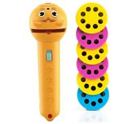 Torcia per proiettore di storie per bambini giocattolo educativo per bambini con diapositive girevoli a 48 modelli giallo