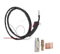 Torcia per saldatura MIG di ricambio compatibile con Binzel e Mig 130 - Cavo assemblato in rame da 2 metri - Diametro filo di saldatura da 0,8 mm a 1,2 mm - Pistola protettiva per