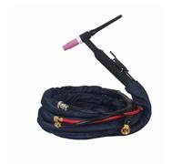 Torcia per Saldatura WP 18 Torcia Tig Attrezzo Raffreddato Ad Acqua Torcia Argon Corpo Angolato Testa Allungata Guaina Bianca di Protezione Tubazioni, 10 Metri