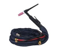 Torcia per Saldatura WP 18 Torcia Tig Strumento Raffreddato Ad Acqua Torcia Argon Corpo Angolato Ugello Duraturo Tubo Isolato Raccordi Colorati Adatta, 15 Metri