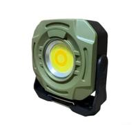 Torcia portachiavi ricaricabile portatile con proiettore da 2400 lm e luminosità regolabile da 1000 lm, costruita con guscio in ABS per molteplici applicazioni (verde)
