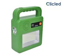 Torcia Portatile da Campeggio Altoparlante Bluetooth Solare Emergenza