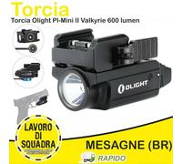 Torcia Professionale Olight PL-MINI II 2 Valkyrie 600LM tattica per pistola Outd