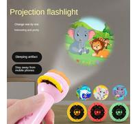 Torcia proiettore per bambini, strumento educativo per storie e apprendimento, proiettore luce notturna a LED adatto per bambini piccoli, ottimo regalo di compleanno per bambini e bambine. [Torcia, co