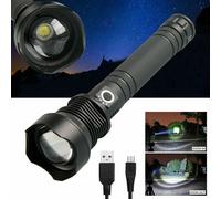 Torcia Led Con Zoom Ricaricabile Luce Precisione per caccia potente regolabile