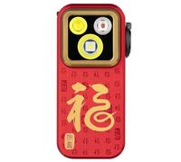 OLIGHT Oclip Pro Luce di Emergenza a Clip Mini Torcia 500LM IPX6 Compatto e Leggero Tre Sorgenti Luminose per l'Illuminazione Quotidiana e le Luci di Segnalazione di Sicurezza(Carattere Rosso Fu)