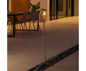 Torcia solare da giardino in bambù Newgarden Hiama LED Newgarden