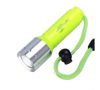 Torcia subacquea a LED IPX8 impermeabile torcia subacquea 100 m per luce subacquea in acque profonde per speleologia notturna - Lega di alluminio verde 120 mm