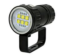 TORCIA SUBACQUEA A LED RICARICABILE PER FOTO E VIDEO FARETTO DIVING TORCH LUMEN