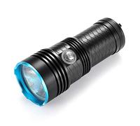 Torcia Subacquea, Luce di immersione XHP70.2 LED. Impermeabile 4x18650 subacqueo 100m subacqueo tattico video tattico da esterno torcia per Immersioni(White light,E)