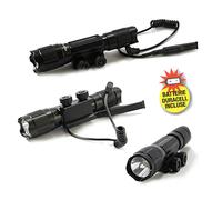 TORCIA TACTICAL A LED 3W CON LASER PER FUCILE TACTICAL-LEDEL032 CFG