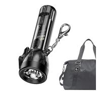 Torcia tascabile, 8,2 x 1,5 cm, con portachiavi, piccola torcia | mini lanterna da campeggio super luminosa, luce portatile ricaricabile USB per bambini, adulti, escursioni, viaggi, avventure