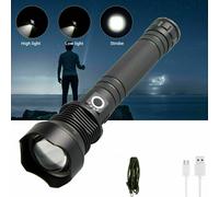 TORCIA TATTICA MILITARE LED CREE T6 RICARICABILE ZOOM DOPPIA BATTERIA AT79910