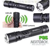 Torcia Tattica NEXTORCH P 86 120 dB Whistle Flashlight - 1600 Lumen Ricaricabile