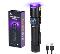 Torcia UV a Luce Nera LED 395 NM, Torcia a Ultravioletti, Lampada a Legna, Ricar