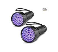 Torcia UV da 395 nm con 51 LED e corpo in lega di alluminio per il rilevamento dell'urina degli animali domestici e la polimerizzazione della resina.