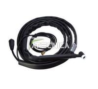 Torcia WP-17V-gas raffreddato per saldatura TIG con cavo da 4 mt rapido 35/50