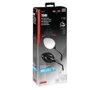 TORI COPPIA SPECCHI RETROVISORI OMOLOGATI REGOLABILI LAMPA COD. 90344 UNIVERSALI
