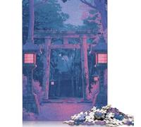 Torii Gate Japan Painting Puzzle Impossible 1000Pcs Decorazione Per La Casa. Rilassamento E Intelligence Per Adulti E Ragazzi Da 14 Anni 1000pcs (38x26cm)