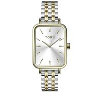 TORII Orologio da donna Argento Acciaio inossidabile - Rettangolare al quarzo G20MB.OG bracciale in acciaio indici a linea impermeabile 30 m