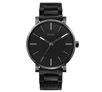 TORII | Orologio da uomo A45BB.BA | Colore NERO | Diametro 45 mm | Orologi al quarzo minimalisti da polso per uomo e ragazzo