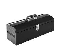 Torin ATB202B - Cassetta portautensili portatile in acciaio da 49 cm, con chiusura in metallo e vassoio rimovibile, colore: Nero