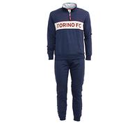 Torino FC Pigiama Felpato Tuta Prodotto Ufficiale Adulto Uomo (Blu Navy, S)