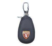 TORINO FC Portachiavi in pelle con zip, anelli interni e placchetta applicata con logo, 261842 TORINO