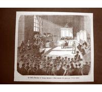 Torino nel 1866 La Corte d'Assise durante dibattimento del processo Villahermosa