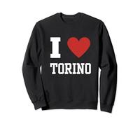 Torino Torino Piemonte Amante Amore Cuore Cool Vintage Retro Felpa