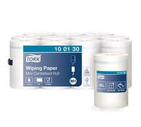 Tork 100130 Carta per asciugatura Advanced, compatibile con sistema M1 (ad estrazione centrale mini), 1 velo, 1 x 11 rotoli (11 x 120 m), bianco